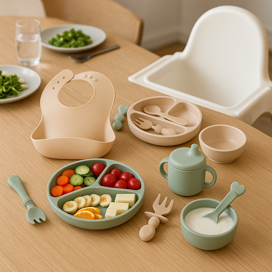 18PC Silicone Infant Dining Kit - Soft Weaning Essentials