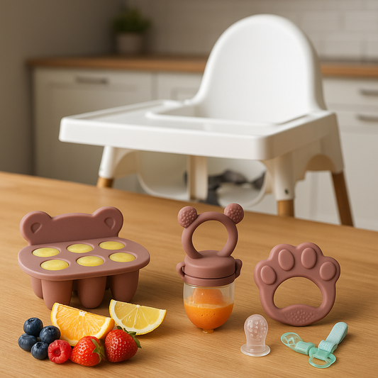 WAJIAYON Baby Breastmilk Popsicle Molds & Fruit Feeders – 3 Pack